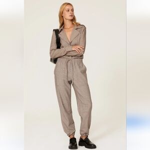 Rag & Bone Andre Brown Check Jogger Pants Size XS
